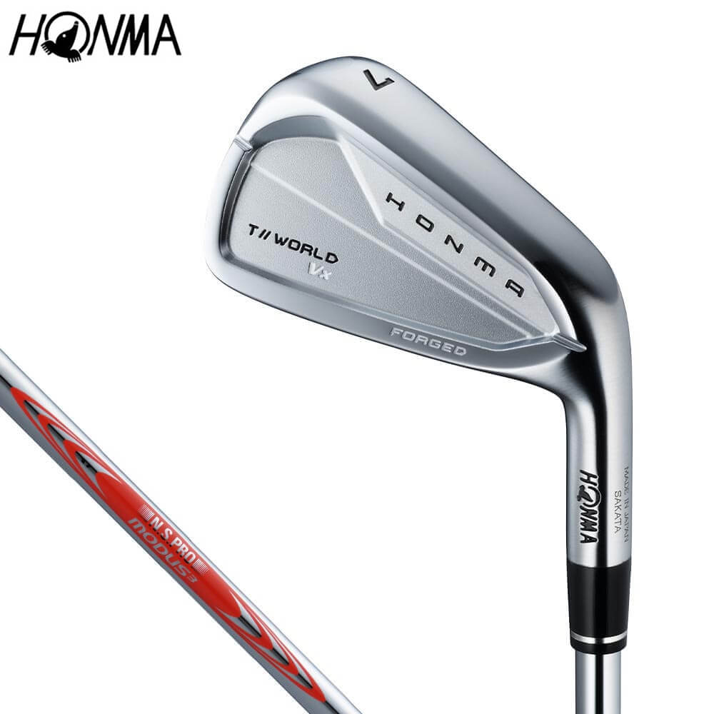 【全品９％ＯＦＦクーポン配布中！　本間ゴルフ　TOUR WORLD Vx アイアン 単品　N.S.PRO MODUS3 for T//WORLD RED スチールシャフト [2026年モデル]｜ゴルフ用品、クラブは有賀園ゴルフ