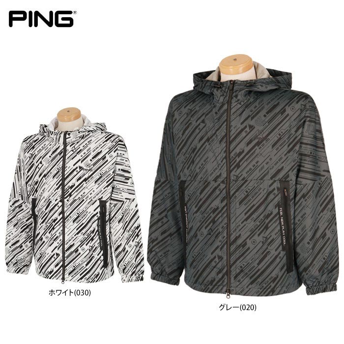 楽天市場】【最短当日出荷】ピンゴルフ メンズ 撥水 ロゴデザイン 総柄  