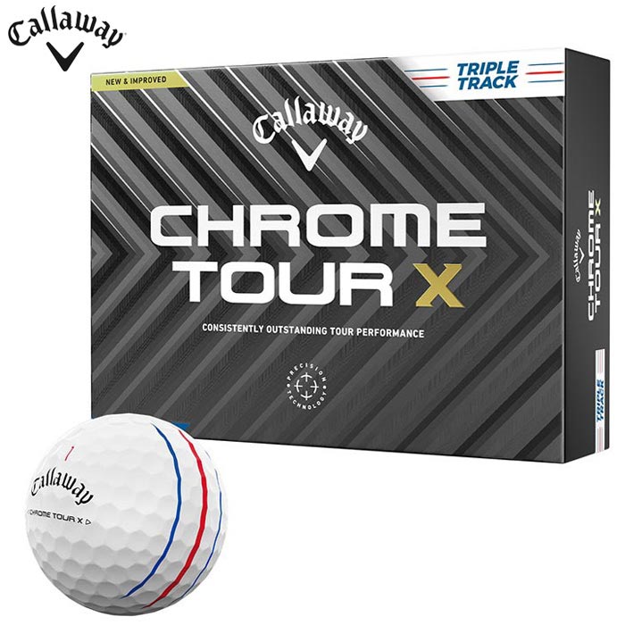 キャロウェイChrome tour ゴルフボール キャロウェイ CHROME TOUR X ゴルフボール 1スリーブ(3球