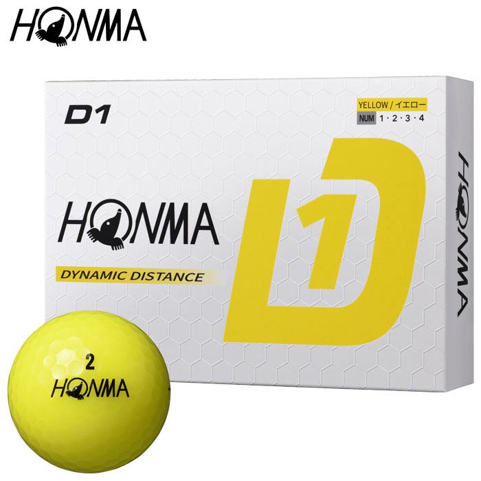 楽天市場】本間ゴルフ D1 ゴルフボール 1ダース （12球入り） オレンジ