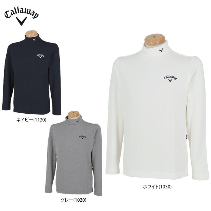 Callaway - coco 中古 キャロウェイ Callaway メンズ 長袖シャツ LL 黒 ブラック ハイネック 裏微起毛 ストレッチ クールコア天竺ハイネック長袖インナーシャツ(【男性】機能