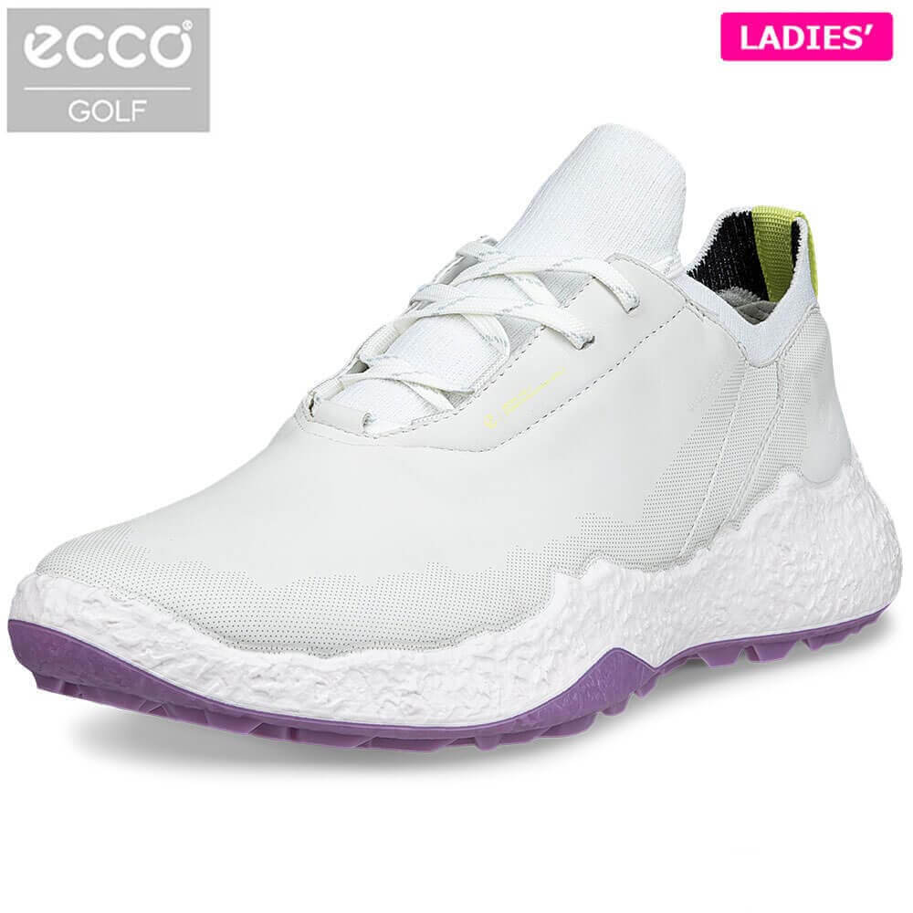 ECCO エコー レディース BIOM H5 バイオム H5 レース スパイクレス ゴルフシューズ 115003 61058 WHITE/LAVENDER MIST [2025年モデル]