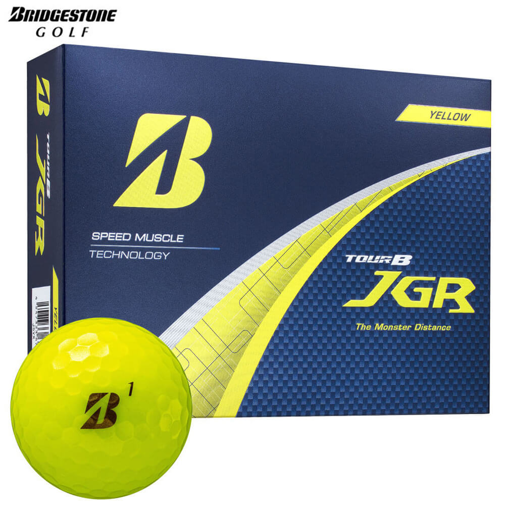 【全品１０％ＯＦＦクーポン配布中♪】4/10 1:59まで　 ブリヂストン TOUR B JGR ツアーB ジェイジーアール ゴルフボール 1ダース（12球入り）　イエロー [2025年モデル]