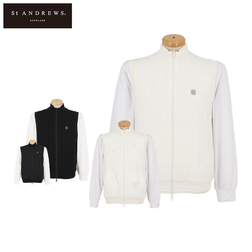 【新品・未使用・試着のみ】セントアンドリュース　ニットブルゾン2024秋冬モデル 新品・未使用・試着のみ】セントアンドリュース ニットブルゾン