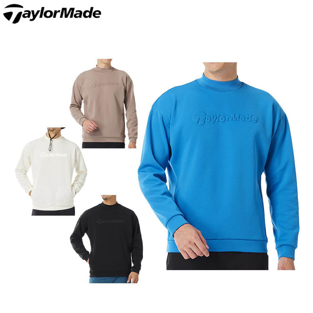 ★テーラーメイド 長袖モックネック　ブラック/ホワイト ☆テーラーメイド 長袖モックネック ブラック/ホワイト 長袖シャツ