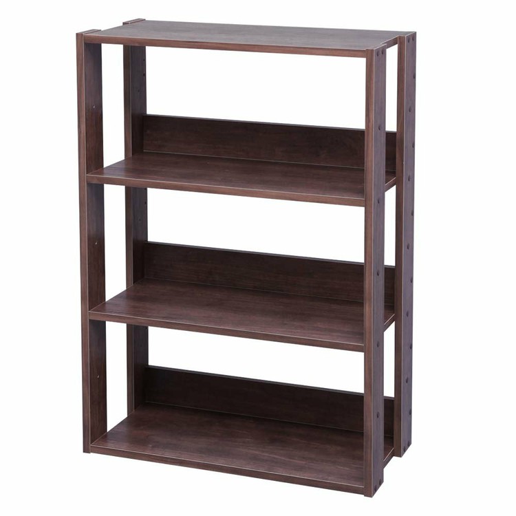 楽天市場】ラック 木製 4段 スリム オープンウッドラック OWR-200