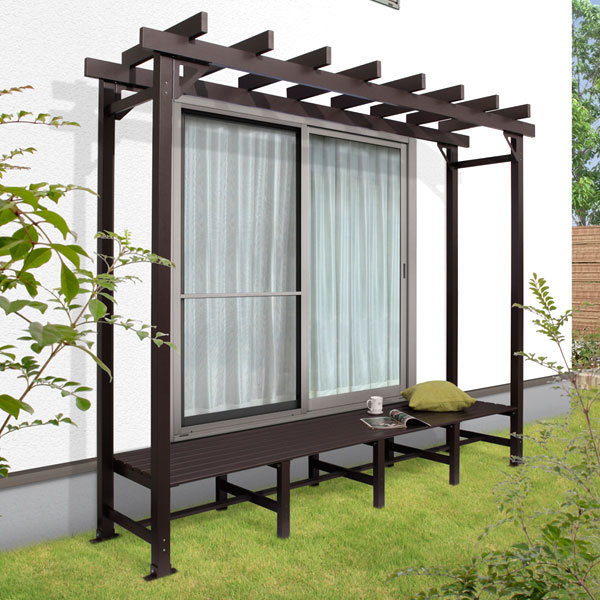 Arimas Roof Garden Bench Gt 01 Brown Takasho Rakuten Global Market