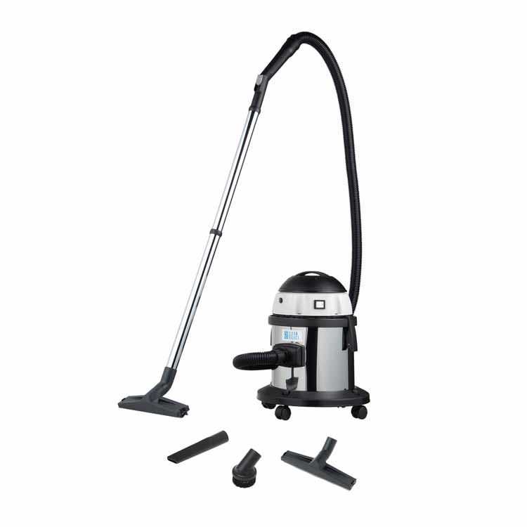 乾湿両用掃除機 シルバー/ブラック/グレー WDV-15S 送料無料 掃除機 乾湿両用 業務用 光触媒コーティング バキューム 液体吸引 キャニスター掃除機 クリーンセレクト ステンレスタンク 静電気対策 CLEAN SELECT[2604SO]