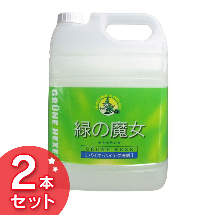 緑の魔女キッチン業務用 5L 洗剤 緑の魔女 5kg×2 業務用 5KG 食器用 パイプクリーナー 排水管掃除 洗剤業務用 洗剤パイプクリーナー 緑の魔女業務用  業務用洗剤 パイプクリーナー洗剤 業務用緑の魔女 ミマスクリーンケア 最終決算