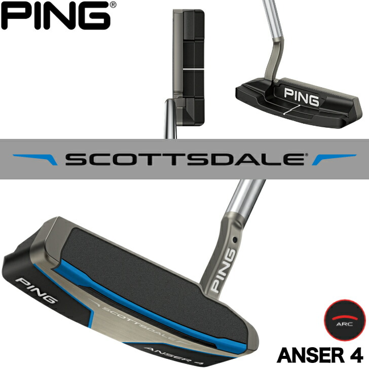 【25％off引き換え証あり】【2025年新生産物】いの一番 ゴルフ PING SCOTTSDALE ANSER 4 スコッツ デール 受け答え パター 右用 左用