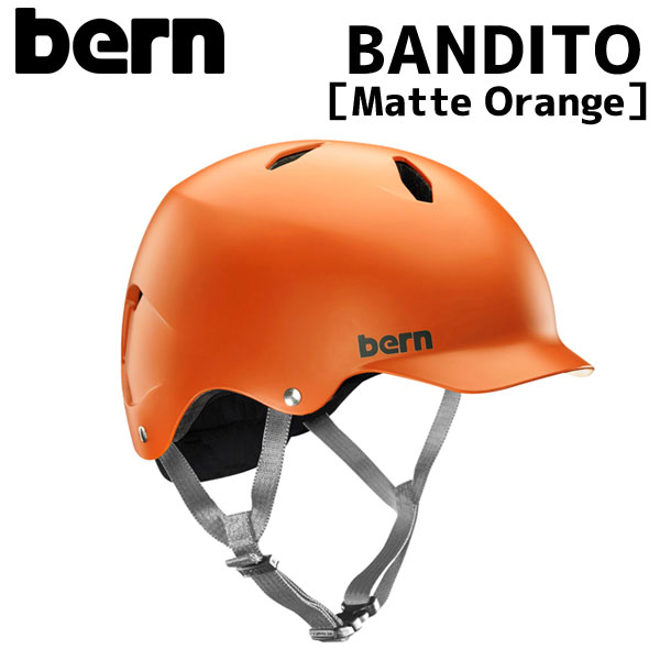 3歳 児童 ヘルメット バーン Bandito Bandito ジュニア 子供用ヘルメット プロテクター キッズ 自転車 アリスサイクルbern バンディート Matte Orange Bern Matte