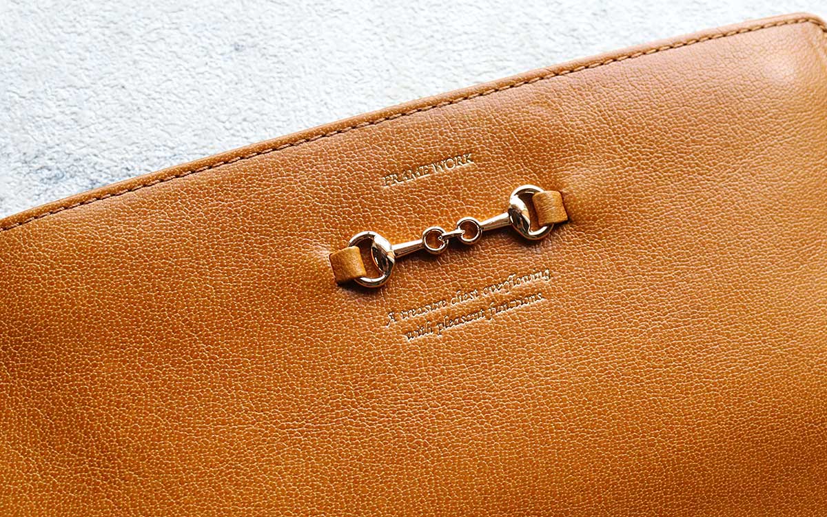 メッセージカード ラッピング無料 薄型l字ファスナー長財布 Frame Work フレームワーク ビット イタリア製牛革 Oswegocountybusiness Com