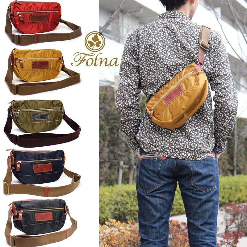 Folna フォルナ ナイロン×牛革 2WAYボストントートバッグ 224351