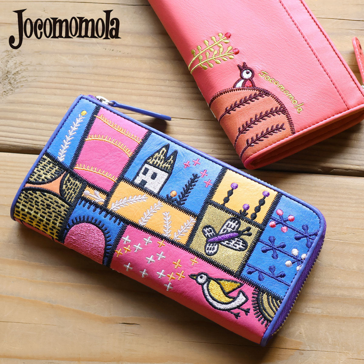 長財布 L字ファスナー jocomomola ホコモモラ カンポ2 牛革 ピッグ箔 5388013(5388003) レディース 本革 ギフト プレゼント 【メッセージカード・ラッピング無料】 13,299円