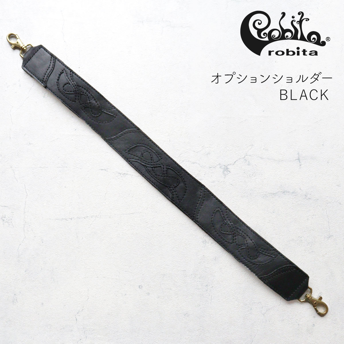 ストラップ Mashita MASH* MKS × MASH leather double toe straps (red/blue) - BLUE