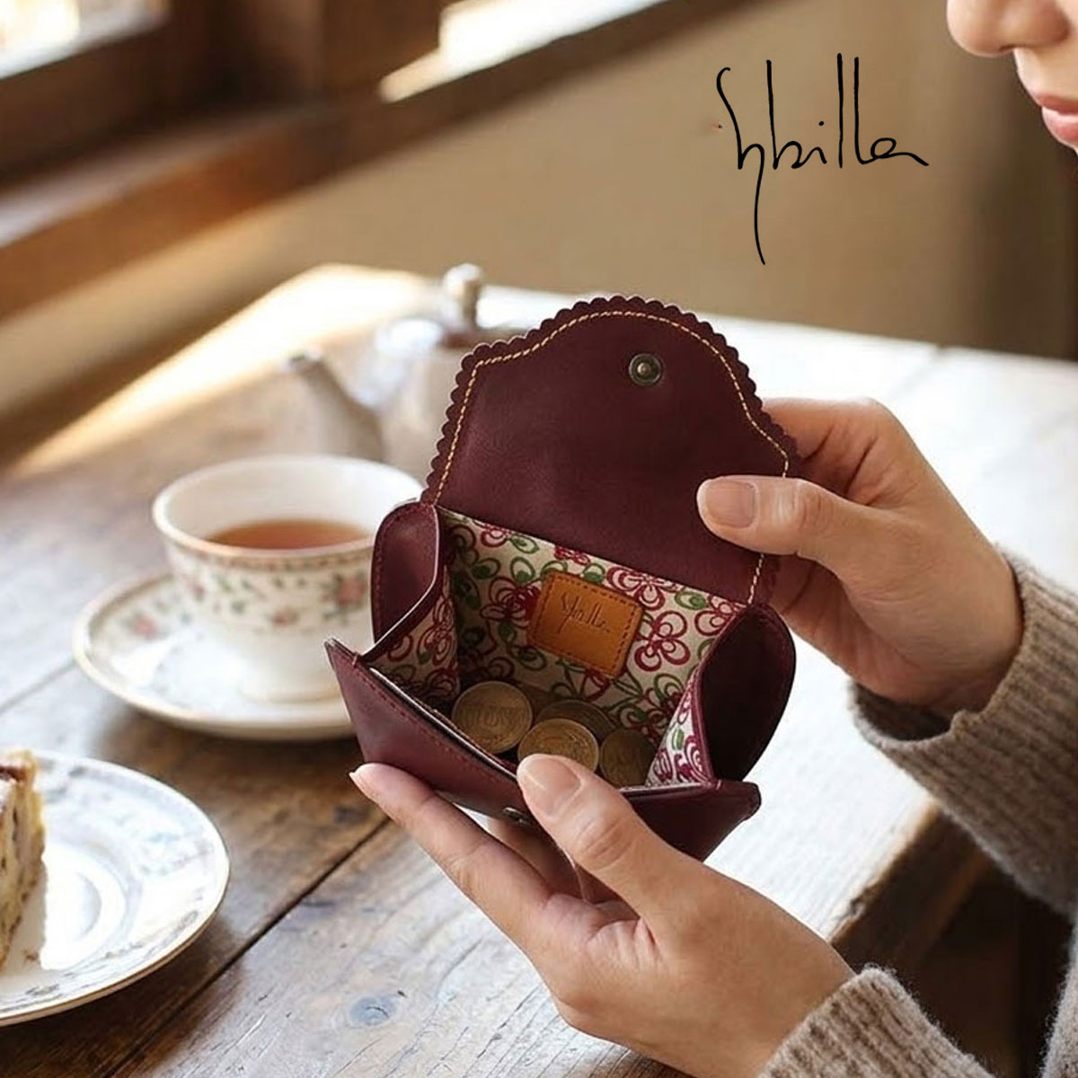 楽天市場】小物入れ キーケース キーチェーン 牛革 sybilla シビラ