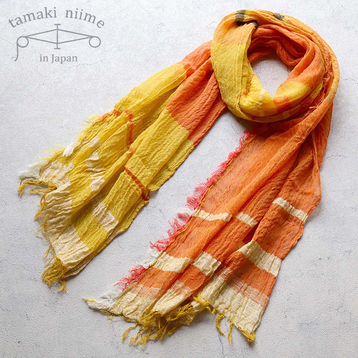 播州織 コットンショールM roots shawl MIDDLE 45×180cm tamakiniime 玉木新雌 ストール マフラー 綿100％ 春夏 秋冬 薄手 ギフト 贈り物 敏感肌 保温(17) 【メッセージカード・ラッピング無料】 4,620円