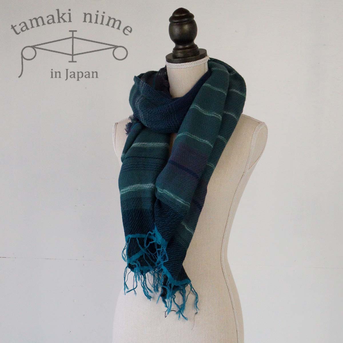 楽天市場】播州織 ウールコットンショールM roots shawl MIDDLE 55×190cm tamakiniime 玉木新雌ストール マフラー  秋冬 ギフト 贈り物 保温(15)【メッセージカード・ラッピング無料】 : かばんと財布の店 アリスタ