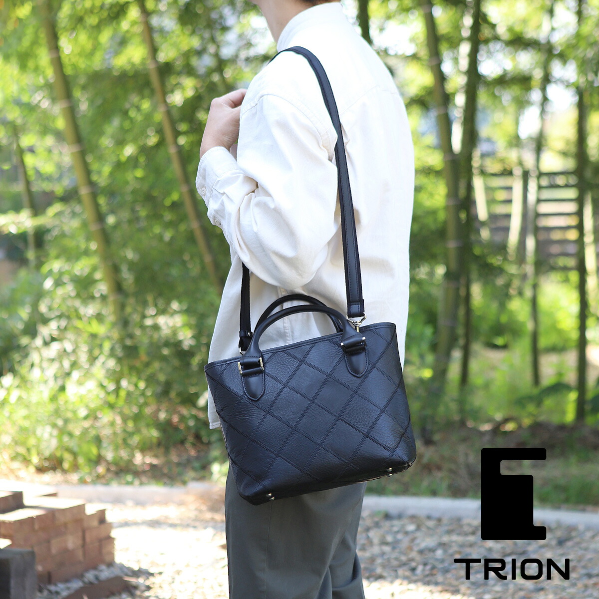 2WAYショルダー 本革 小さめ TRION トライオン ミニトートバッグ グラブレザー DPC263 シボ革 SHIBO PANEL レディース メンズ 牛革 野球 ギフト プレゼント 【選べるノベルティ】