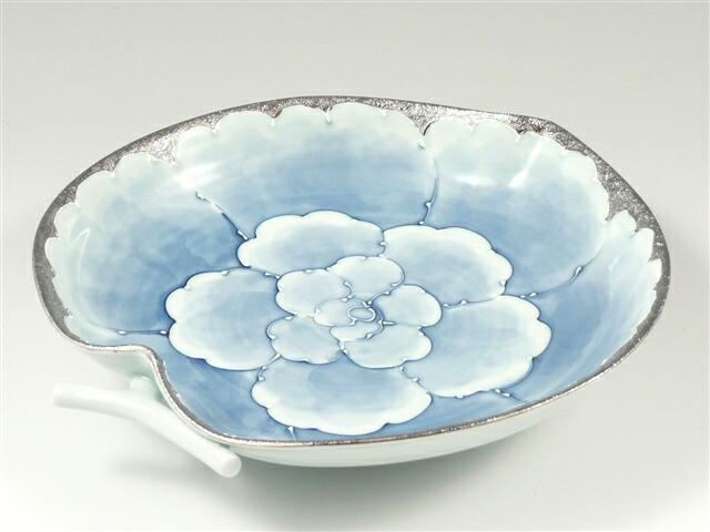 楽天市場】有田焼 文山窯 菓子鉢 1個 径21cm 約800ml 花 染付 盛鉢 お