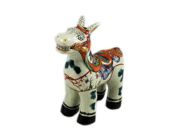 楽天市場】有田焼 円左エ門窯 午(馬) 置物(大) : 有田焼赤絵町