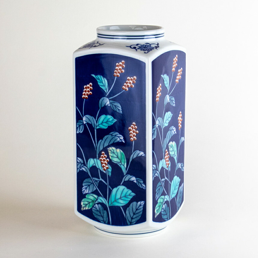 楽天市場】花瓶 おしゃれ 陶器 有田焼 日本製 贈答品 記念品 木箱入り