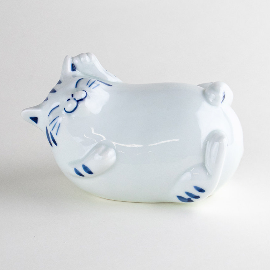 楽天市場】有田焼 「招き猫 置物 黒(台座なし)」陶製まねきねこ