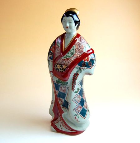 置物 陶器 陶磁器 有田焼 インテリア 日本製 古伊万里人形 立像｜有田焼やきもの市場　店