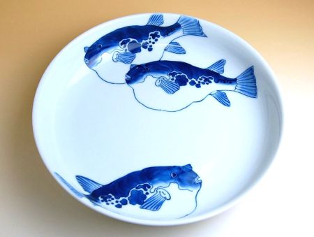 和食器 煮物鉢 盛り鉢 おしゃれ 有田焼 陶磁器 日本製 ふぐ 9寸鉦鉢|有田焼やきもの市場 店