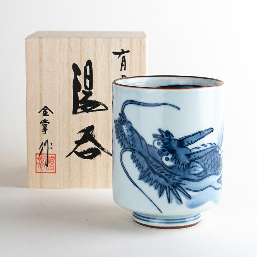 【楽天市場】湯呑み 大きめ 有田焼 日本製 おしゃれ 和食器 ギフト プレゼント 上品 茶器 湯のみ 和モダン 松龍 特大湯呑:有田焼やきもの ...