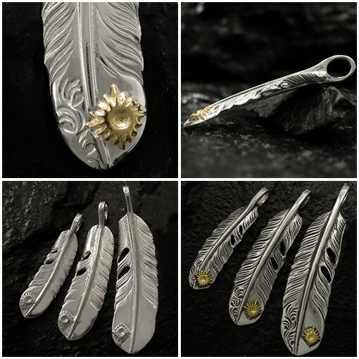 激安の 楽天市場 ペンダント トップ No 53 40mm ゴールド 小太陽神 付き 片唐草 フェザー 右向き 素材 Sv925 K18 Arizona Freedom 楽天ランキング1位 Www Olicitante Com Br