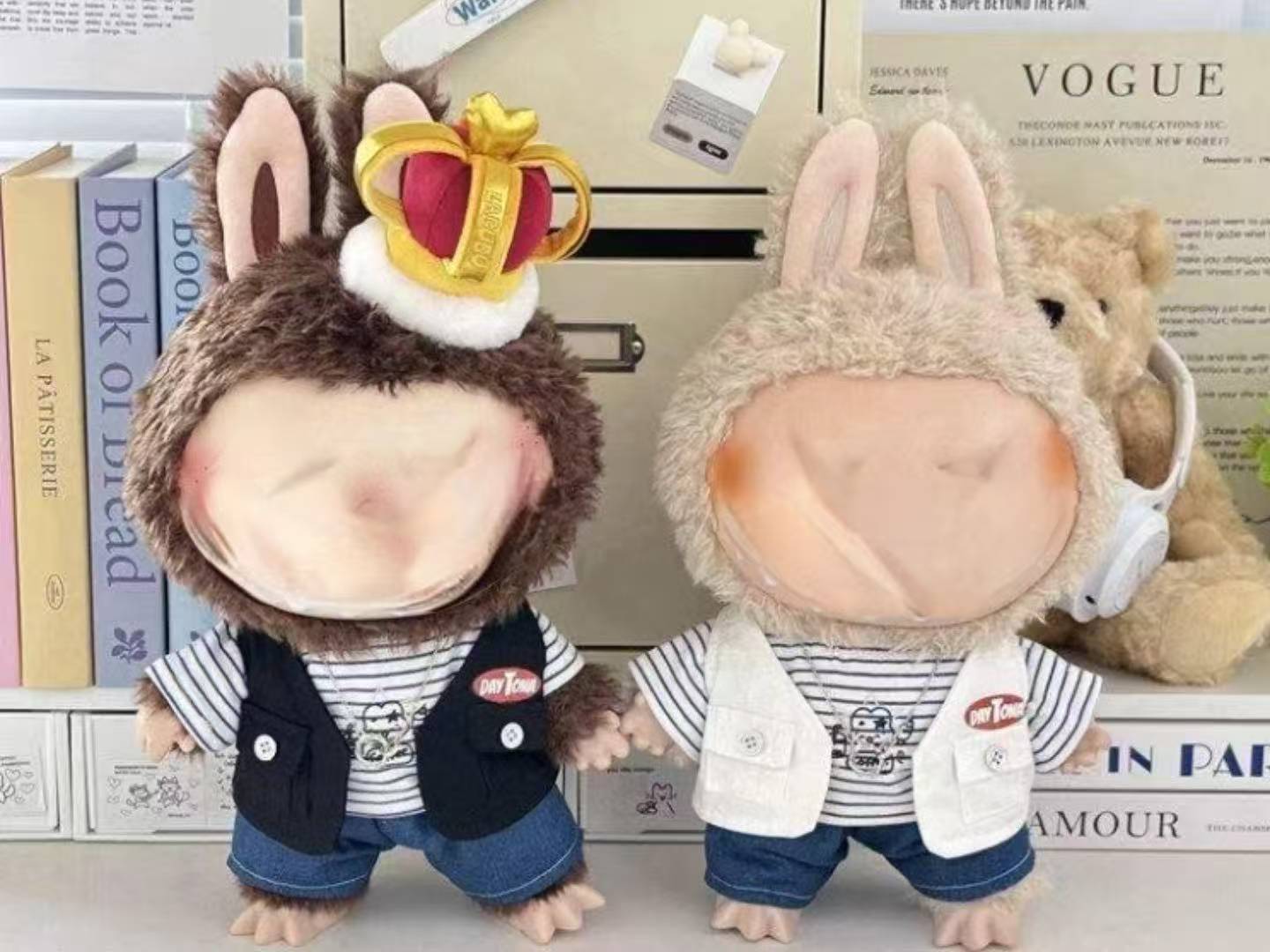 楽天市場】LABUBU TIME TO CHILL ぬいぐるみ用服 LABUBU ラブブ 洋服