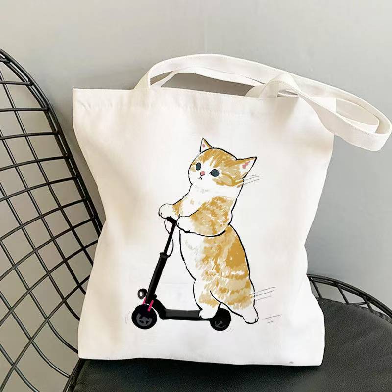 楽天市場】神保町にゃんこ堂 猫 トートバッグ 縦型 手提げバッグ ねこ