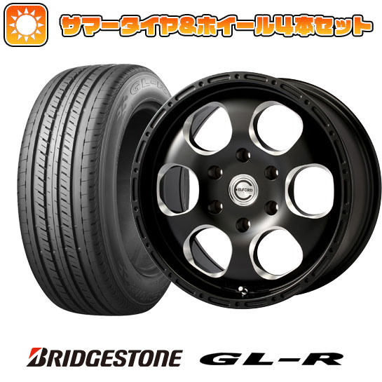 【取付対象】215/65R16 夏タイヤ ホイール4本セット ハイエース200系 BRIDGESTONE GL-R 109/107R ELFORD ブラッドストック 1P 16インチ【送料無料】