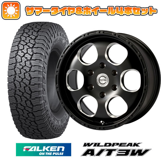 【取付対象】285/70R17 夏タイヤ ホイール4本セット FALKEN ワイルドピーク A/T3W (6/139車用) ELFORD ブラッドストック 1P 17インチ【送料無料】｜アークタイヤ 店