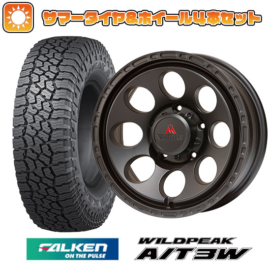 【取付対象】175/80R16 夏タイヤ ホイール４本セット ジムニー FALKEN ワイルドピーク A/T3W エムクライム アストロ DC 16インチ【送料無料】