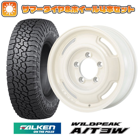 【取付対象】30X9.5R15 夏タイヤ ホイール４本セット ジムニーシエラ FALKEN ワイルドピーク A/T3W アピオ ワイルドボア SR+ 6J 6.00-15