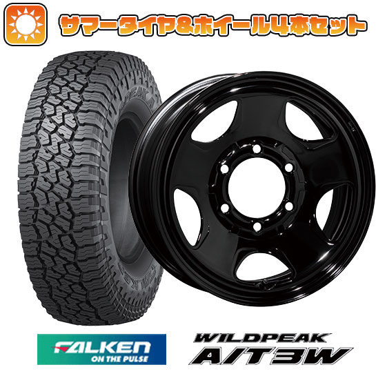 【取付対象】195/80R15 夏タイヤ ホイール4本セット ハイエース200系 FALKEN ワイルドピーク A/T3W 107/105N トピー スチールホイル S54A 15インチ【送料無料】|アークタイヤ 店