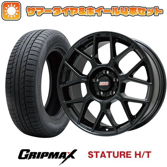 【取付対象】235/55R19 夏タイヤ ホイール4本セット GRIPMAX スタチャー H/T BSW（限定） (5/114車用) BBS GERMANY XR グロスブラック 19インチ(送料無料)