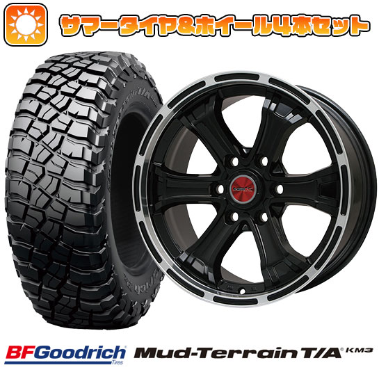 【取付対象】285/65R18 夏タイヤ ホイール4本セット ランクル300 BFグッドリッチ マッドテレーンT/A KM3 ビッグウエイ B-MUD K(グロスブラックリムポリッシュトヨタ用 18インチ【送料無料】|アークタイヤ 店