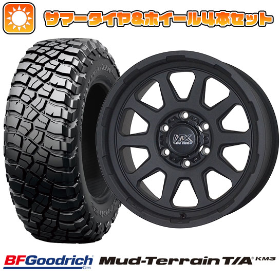 【取付対象】265/70R17 夏タイヤ ホイール4本セット BFグッドリッチ マッドテレーンT/A KM3 (6/139車用) HOT STUFF マッドクロス レンジャー 17インチ【送料無料】