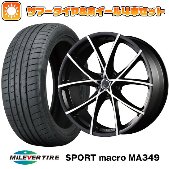 【取付対象】245/45R19 夏タイヤ ホイール4本セット MILEVER スポーツマクロ MA349（限定） (5/100車用) エムズスピード ジュリア フルスロットル 19インチ(送料無料)