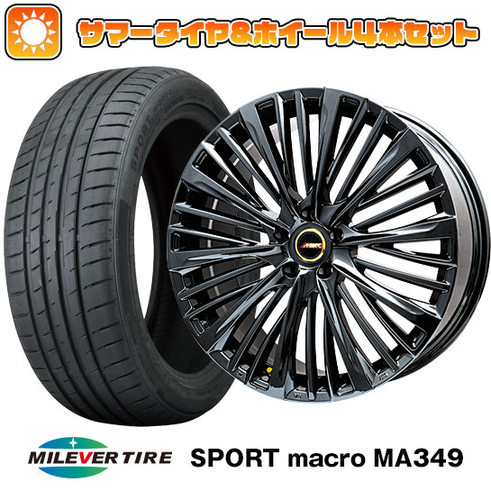 【取付対象】 225/35R20 夏タイヤ ホイール4本セット MILEVER スポーツマクロ MA349(限定) (5/114車用) PREMIX MER-X(BMC) 20インチ【送料無料】|アークタイヤ 店