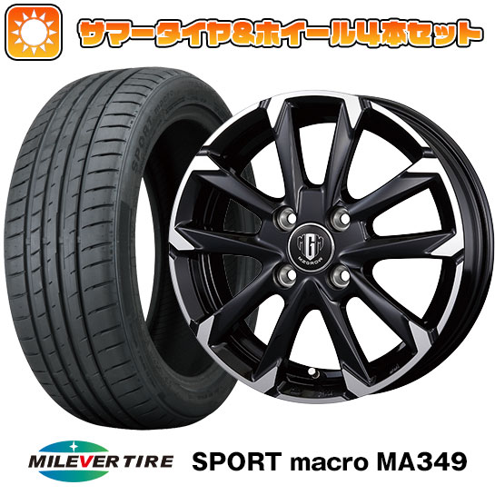 【取付対象】195/50R16 夏タイヤ ホイール4本セット MILEVER スポーツマクロ MA349(限定) (4/100車用) コーセイ MZ-GROW C52S 16インチ【送料無料】