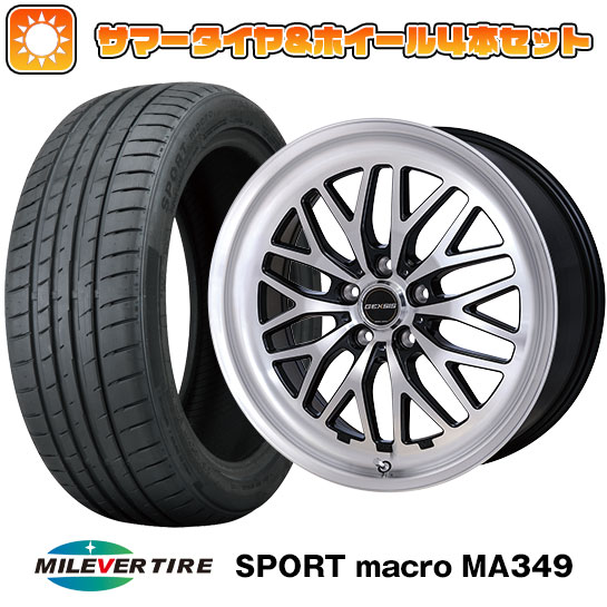【取付対象】215/35R19 夏タイヤ ホイール4本セット MILEVER スポーツマクロ MA349（限定） (5/114車用) MONZA ジェクシス GM210 19インチ(送料無料)｜アークタイヤ 店