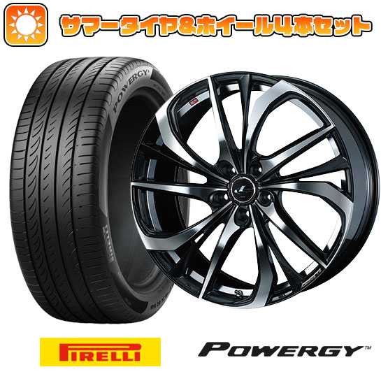 【取付対象】235/55R19 夏タイヤ ホイール4本セット PIRELLI パワジー (5/114車用) WEDS レオニス TE 19インチ(送料無料) 107,550円