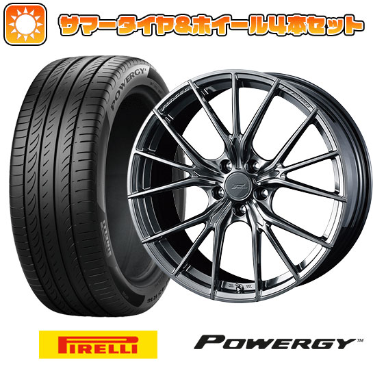 【取付対象】235/55R19 夏タイヤ ホイール4本セット PIRELLI パワジー (5/114車用) WEDS F-ZERO FZ-1 19インチ(送料無料)