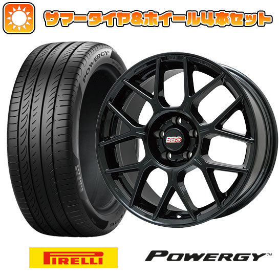 【取付対象】235/35R19 夏タイヤ ホイール4本セット PIRELLI パワジー (5/114車用) BBS GERMANY XR グロスブラック 19インチ(送料無料)