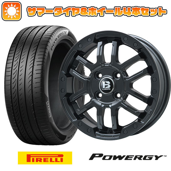 【取付対象】215/65R16 夏タイヤ ホイール4本セット PIRELLI パワジー (5/114車用) ビッグウエイ B-LUGNAS FRD(マットブラック) 16インチ【送料無料】｜アークタイヤ 店