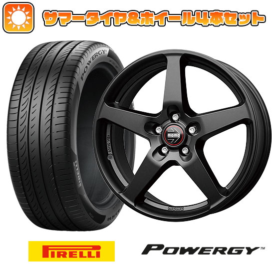 【取付対象】215/65R16 夏タイヤ ホイール4本セット PIRELLI パワジー (5/114車用) モモ ファイブ 16インチ【送料無料】